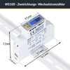 Bidirectional Electricity Meter [WS100-1942] Import and Export Energy with 2x