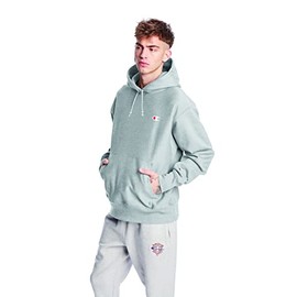 Champion mens Reverse Weave Pullover, Left Chest C Hoody, Oxford Gray-y06145, Large US