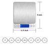 Digital Kitchen Scale Small and Portable Electronic Weighing Scales with