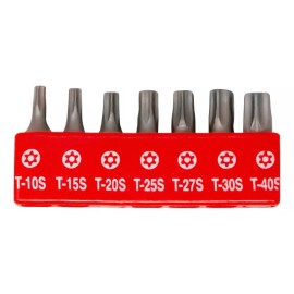 Santul Juego Puntas 1'' Torx 7 Pz Seguro Con Organizador Santul