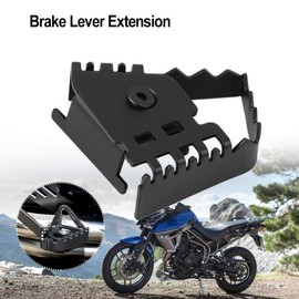 Brake Lever Enlarge Extension, Motorcycle Rear Foot Brake Lever Pedal Enlarge Extension Cushion Extender for F800GS F700GS (Black)