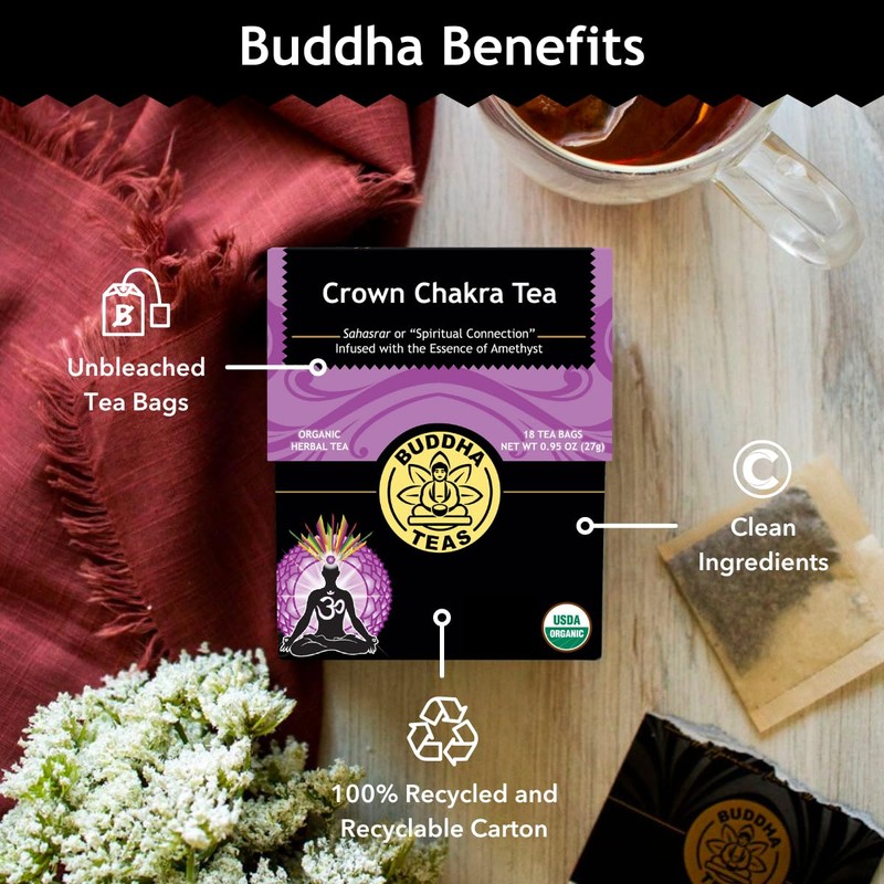 Buddha Teas - Crown Chakra Tea - Organic Herbal Tea