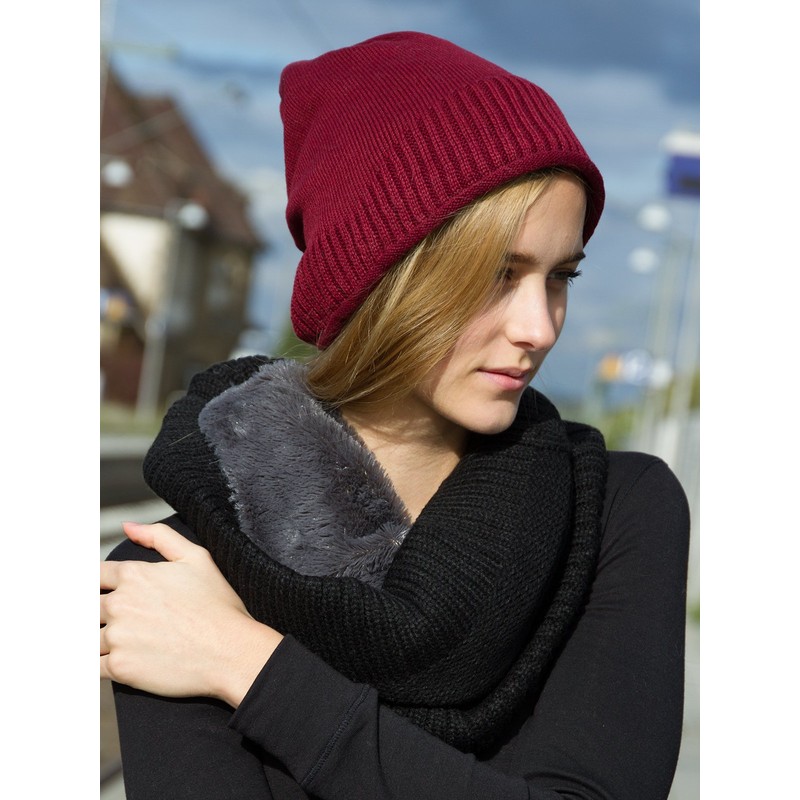 Caspar MU180 Thick Warm Fine Knit Beanie Hat Plain Lined,