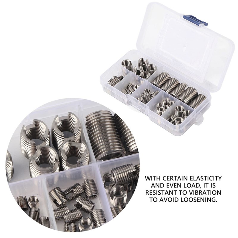 Pack of 50 Thread Insert M3 to M12, Stainless Steel