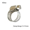 20 Pcs Hose Clamp in 304 Stainless Steel Clip for
