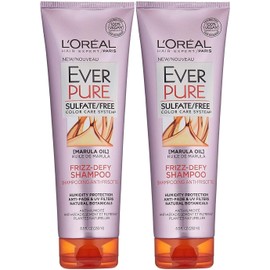 L'Oréal Paris EverPure Sulfate Free Frizz Defy Shampoo, 8.5 Ounce (Pack of 2)