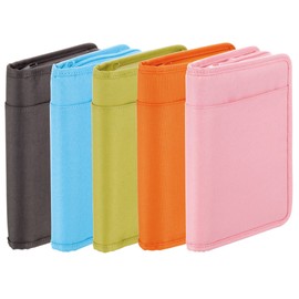KINGJIM Passbook & Card Storage Case, dk grey