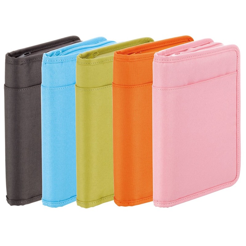 KINGJIM Passbook & Card Storage Case, dk grey