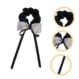 DECHOUS Bowknot Hair Scrunchy Elastic Hair Ring for Daily Wear for Parties School and Festivals Stylish Retro Design