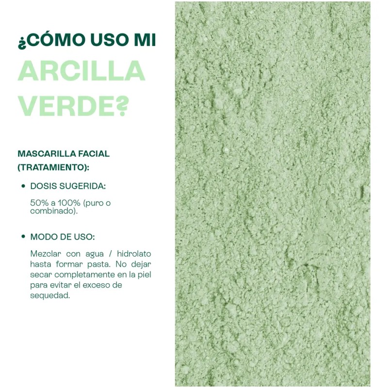 Arcilla Verde - Mascarilla Facial Piel Normal-grasa 500g