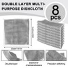 Sopurrrdy Double Layer Dishwashing Rags - 8 Pcs, Multipurpose Non-Scratch