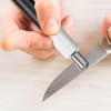 Honoson 2 Pieces Diamond Retractable Knife Sharpener Steel Sharpening Rod