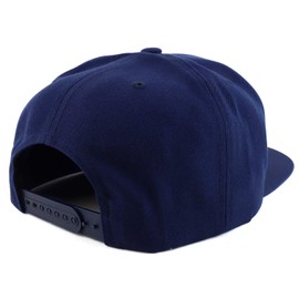 Trendy Apparel Shop Flexfit - Gorra de Gran tamaño XXL estructurada en Blanco, Azul Marino/Flor y Brillo, XX-Large