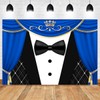 CapiSco Tuxedo Backdrop for Father or Boss Birthday Party Decorations,