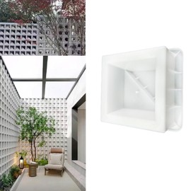 MWYZGMOLD Concrete Hollow Brick Mold,Reusable Concrete Molds,ABS Hollow Concrete Molds for DIY Garden,Wall