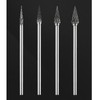 Luo ke 75mm Extra Long Carbide Burr Sets, 1/8 Inch