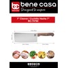 Bene Casa 7-Inch Stainless Steel Cleaver Knife with Rosewood Handle