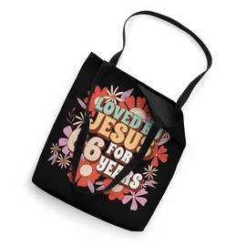 Loved By Jesus For 66 Years 66th Birthday Christian Theme Tote Bag