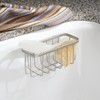 iDesign Rust-Resistant Stainless Steel Sponge Holder for Kitchen Sink with