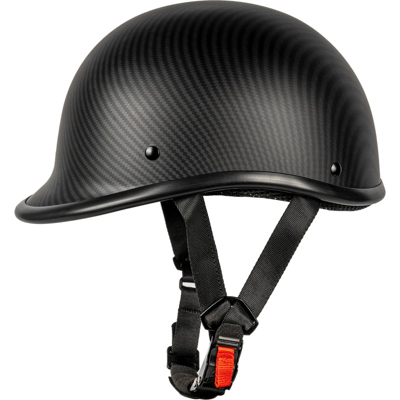 Yesmotor Vintage Motorcycle Half Helmet - Lightweight Low Profile Open-Face