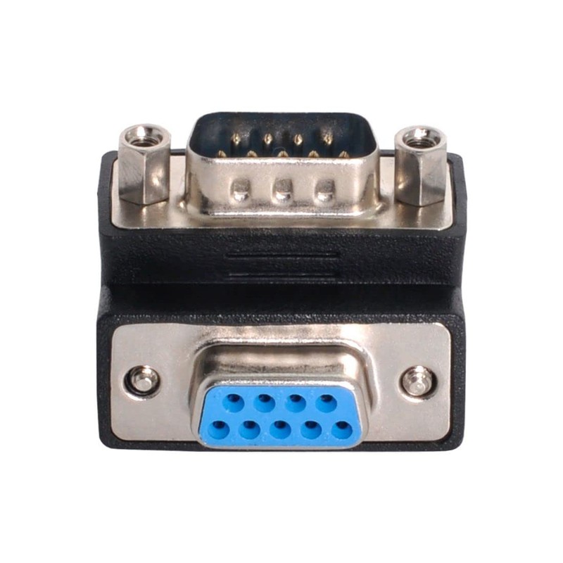 chenyang CY D-Sub RS232 9Pin Male to Female Down Angled