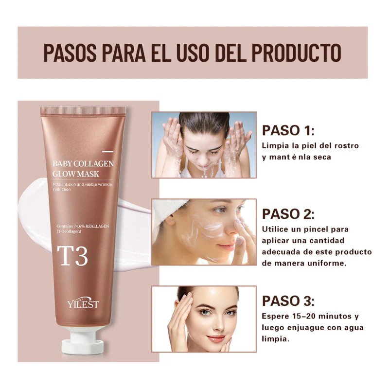 🔥 Paquete de mascarilla facial peel off mascarilla colageno elasticidad