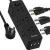 Power Strip Surge Protector, 9 Widely Spaced Outlets with 3