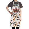 WZMPA Chicken Farm Kitchen Apron With Pockets Chicken Farmer Gift