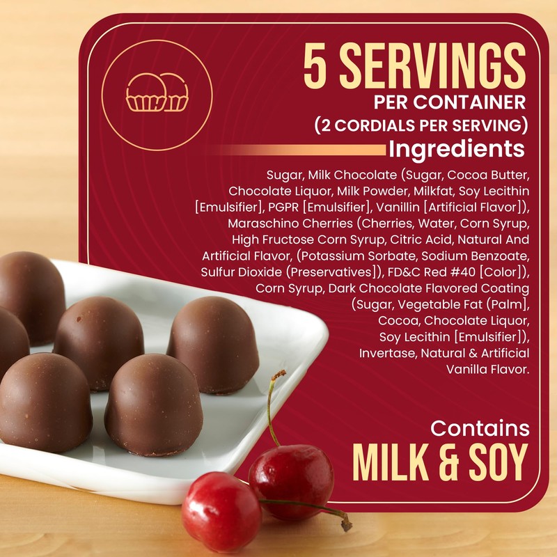 Queen Anne Milk Chocolate Covered Cordial Cherries | 6.6 oz
