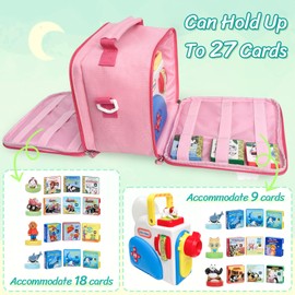 Carrying Case Compatible with Little Tikes Story Dream Machine Books Starter Set, Organizer for Little Tikes Projector Storybook Audio Playback and Character Series (Box Only) Pink