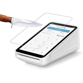 Square Terminal Screen Protector [2 Pack]（Model：B07NPNNQLN）, Tempered Glass [ Scratch-Resistant ] [ Touch Sensitive ] [ Easy Install ] 9H Hardness HD Clear Screen Protector for Square Terminal