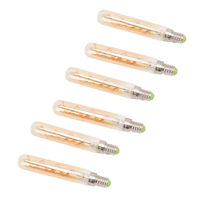 2 PCS E14 LED Light Bulb 3w Golden Tubular Bulb