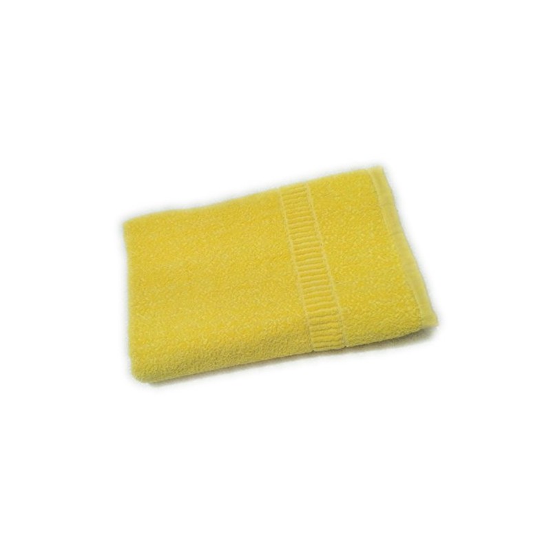 Cotton Colors Plain Cotton Terry Towels(Pack of 2, Yellow, Pink)_D88