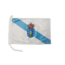 Premium Boat Flag 8 x 12 Inches (20 x 30 cm) Fabric Weight - Printed Heavy Duty with Knit and Loop Nautical Flag of 20 x 30 cm (Galicia)