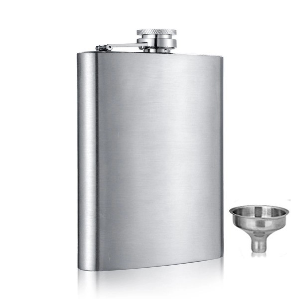 TIKA Stainless Steel Hip Flask – 6/8/10 oz Pocket Liquor