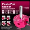 5 Piece Plastic Pipe Fitting Reamer Kit Fit into Standard