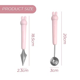 2 Pieces Fruit Tools, Ice Cream Scoop, Stainless Steel Kitchen Tools, Cooking Accessories.