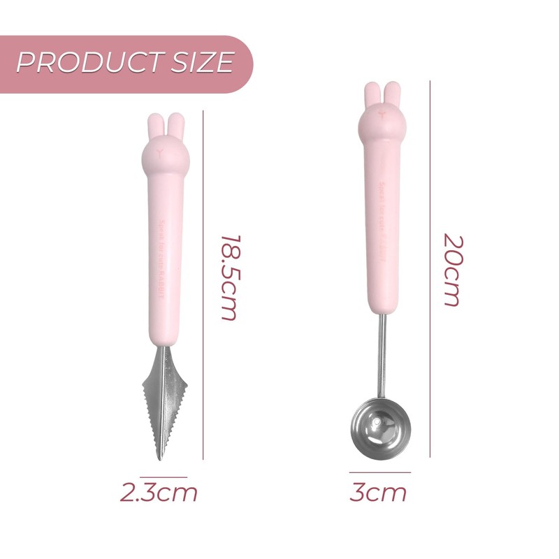 2 Pieces Fruit Tools, Ice Cream Scoop, Stainless Steel Kitchen