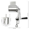 Giciashop 5-in-1 Rotary Cheese Grater Kitchen Vegetable Slicer with Handle