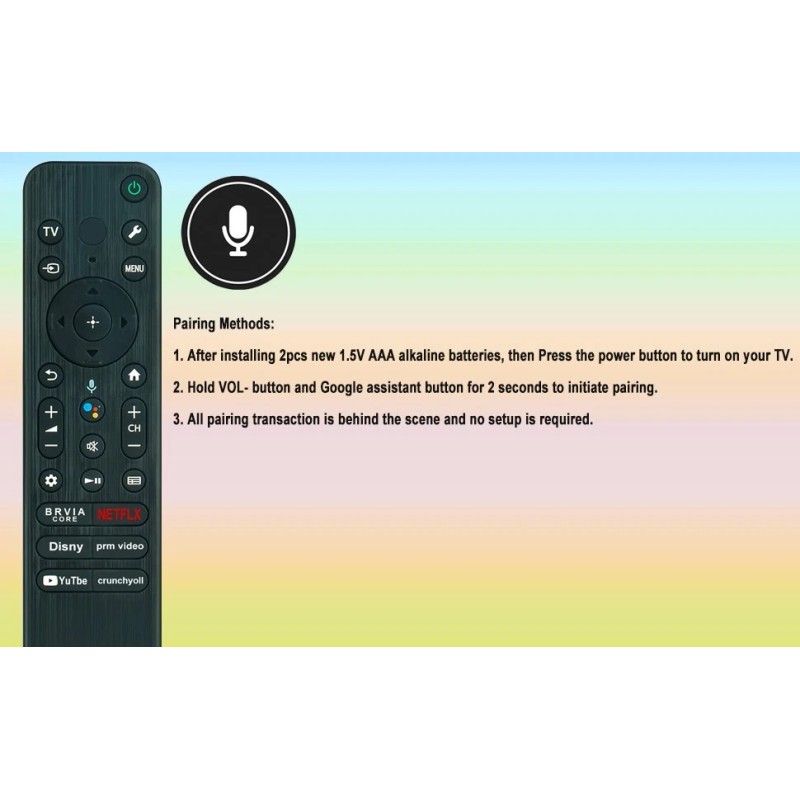 For Sony RMF-TX810U Voice Replace Remote for Sony Google TV