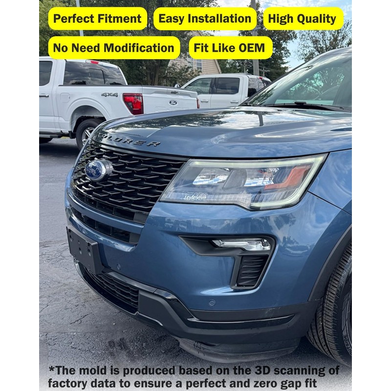 Front License Plate Frame for Ford Explorer 2018 2019 Front