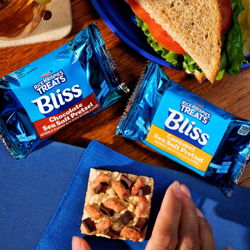 Rice Krispies Treats Bliss Crispy Marshmallow Squares, Snack Bars, Caramel