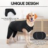 IDOMIK Dog Recovery Suit,Dog Leg Sleeve to Stop Licking Rear