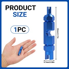 pawpoem Valve Core Remover Tool Kit Bike, Aluminum Alloy Bicycle Valve Extender Wrench for Tubeless and Road Bikes，Valve Core Removal Tool,Valve Removal Tool,Presta Valve Core Removal Tool
