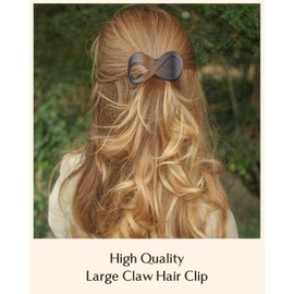 Retro Eight Character Gripper Hair Clip for Women and Girls - Stylish Hair Clips for Thick Hair - Pack of 2 (Style1, One size)