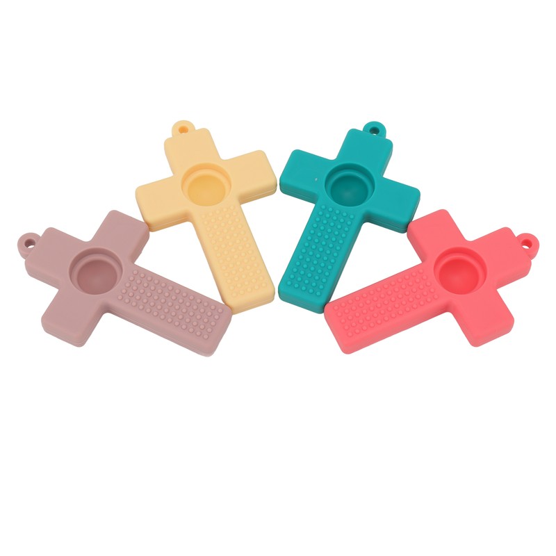 4Pcs Silicone Baby Teether Toy Infant Teething Relief Molar Soothe