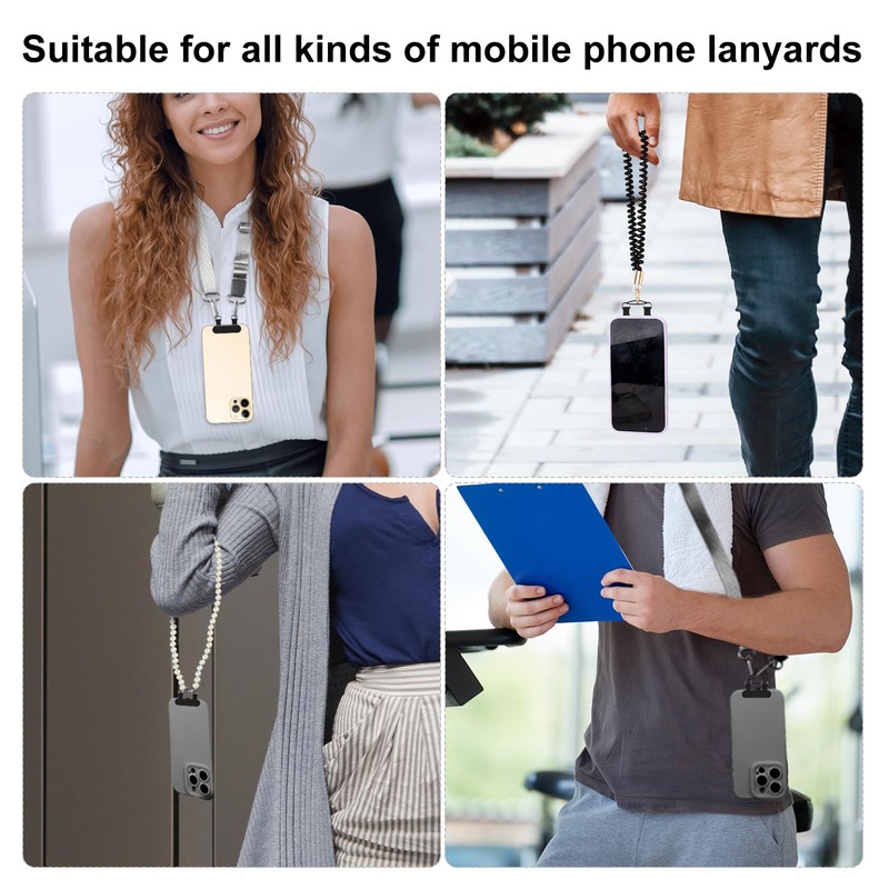 XIHIRCD 2pcs 2 Way Phone Tether Tab, Phone Strap Patch