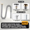 P-Trap, 201 stainless steel flexible sink pipe replacement kit, kitchen