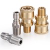 Shimeyao 4 Sets NPT 1/4 Inch Pressure Washer Coupler Quick