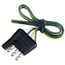 Reese Towpower 74124 12" 4-Way Flat Trailer End Connector - Black